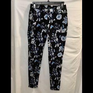 Lildy Dark Floral Printed Jeggings